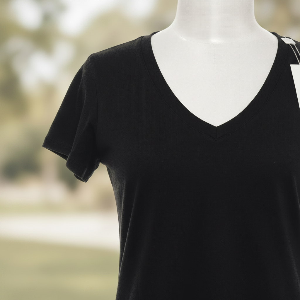 Black V-Neck Tee - One of One
