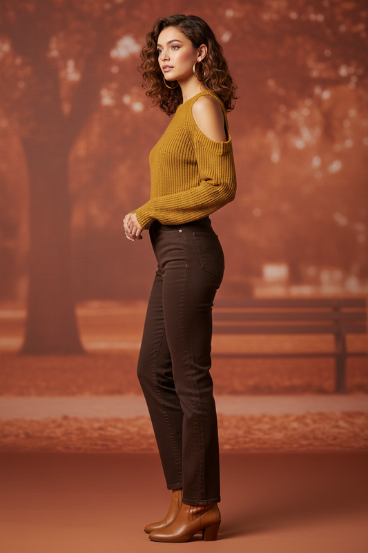 Mustard Yellow Knit Sweater