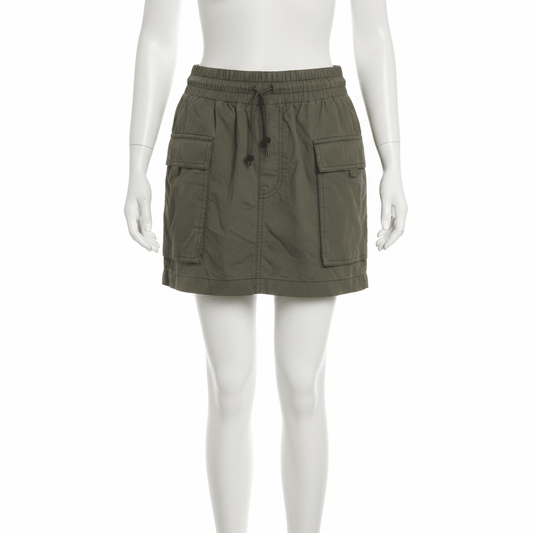Gorpcore Outfit Bundle — Cargo Skirt + Denim Crop Top Set - Strut & Style