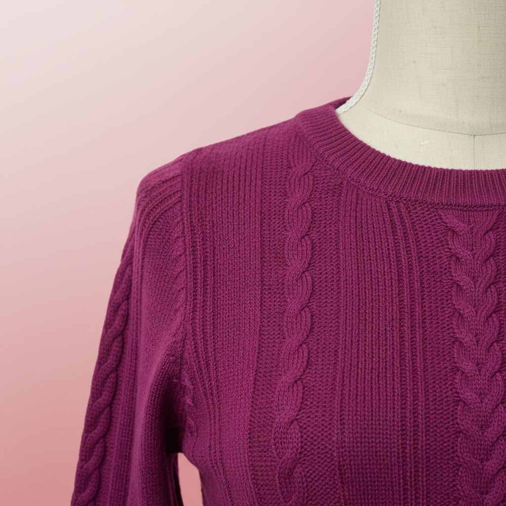 Purple Lightweight Knit Sweater
