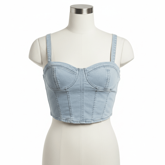 Denim Crop & Sweater Bundle - Strut & Style