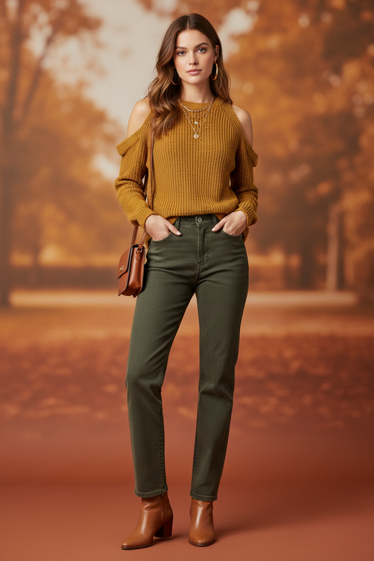 Mustard Yellow Knit Sweater