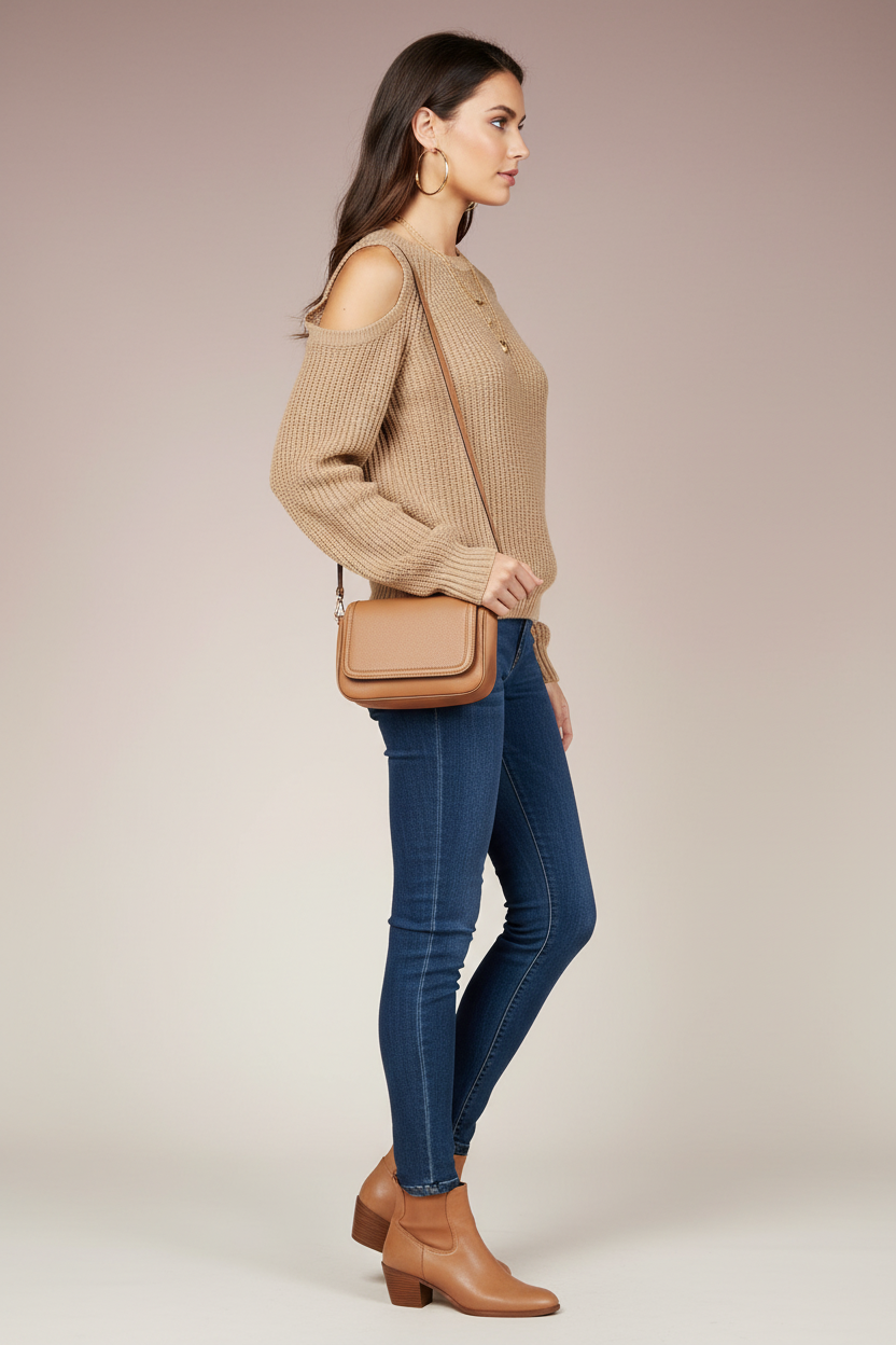 Timeless Tan Knit Sweater – Your Go-To Lightweight Wardrobe Staple